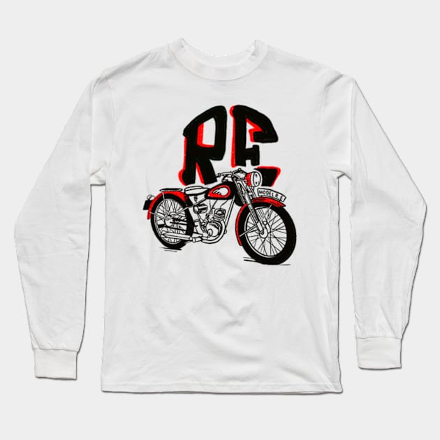 Royal enfield motor motorcycle adventure India Long Sleeve T-Shirt by Tropical Blood